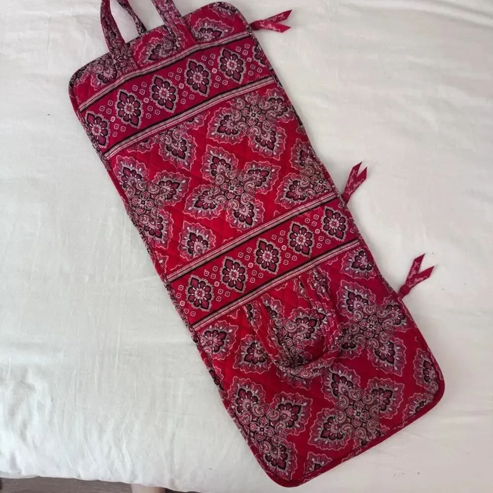 Vera Bradley Frankly Scarlet Travel Organizer Make-up Jewelry Toiletries Bag